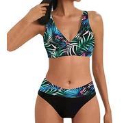 riou Bikinis Mujer 2025 Push Up Baratos Halter Bikini Traje de Baño Dos Piezas Sujetador y Braguitas Cintura Alta Basic Tankinis BañAdores Beachwear Brasileños Biqunis