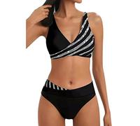 riou Bikinis Mujer Push Up Baratos Halter Bikini Traje de Baño Dos Piezas Sujetador y Braguitas Cintura Alta Basic Tankinis BañAdores Beachwear Brasileños Biqunis