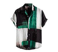 riou Camisa Hawaiana Hombre Estampada Funky Camisas Manga Corta Shirt Camisetas de Playa con Estampado Informal de Verano…