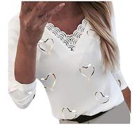riou Camiseta Manga Larga Mujer Otoño Retro Estampado Sudaderas Blusa Largo Cuello Redondo Cómodo y Cálido Elegante Fiesta Original Pull-Over Regalos Sudadera Deportiva S-3XL