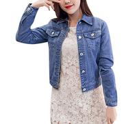 riou Chaqueta Vaquera Mujer 2023 Negra Cazadora Bomber Chaqueta Oversize Cómodo Y Transpirable Chaqueta Deportiva Cazadora Slim Chaqueta De Estudiante Y2k Slim Fit Para Primavera O Otoño