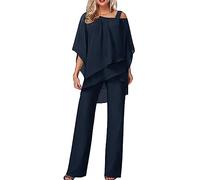 riou Conjunto Mujer Vestir dos Piezas Verano Moda Casual elegante Camiseta Manga Largos y Monos Traje de Dos Piezas para Mujer Chandal Primavera y Verano