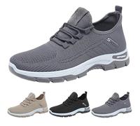 riou Elevator Zapatos para Caminar para Hombre, Wearbreeze Zapatillas de Senderismo al Aire Libre Zapatillas Ortopédicos Urbanos Ultra Cómodos Malla Zapatos Ligeros para el Trabajo