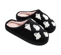 riou Halloween Fantasma Zapatillas De Casa Para Mujer Hombre Cálido Cómodas Zapatillas Interior Ligeras Blanditas Antideslizante Zapatillas De Casa Casual Zapatos De Casa