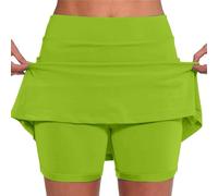 riou Mujer Falda Deportiva con Pantalones Cortos Interiores Transpirable 2 en 1 Faldas con Bolsillo para Tenis Golf Correr Gimnasio Faldas de Tenis para Mujer Elegante Pantalones Cortos