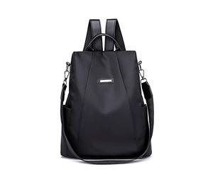 riou Mujer Mochila de viaje femenina Bolsa de viaje antirrobo Mochila de tela Oxford Sencilla y elegante casual bolso cuero bandolera moda cuero backpack