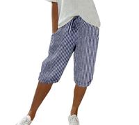 riou Mujer Pantalones Casuales para Mujer Vintage Cintura Alta Elástico Pantalon Corto Chandal Señoras Elegant Ligera Regular Fit Pantalón Casual para Correr Yoga Casual Dormido Vacación