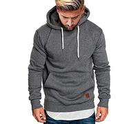 riou ¡Oferta Sudaderas con Capucha para Hombre Cosy Chaqueta Deportiva Sudadera con Cremallera Completa Ecosmart Hoodie Casual Jerséis Top Blouse ¡Caliente! (Dark Gray, 2XL)