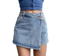 riou Pantalones Cortos Mujer Vaquero Moda Casual Verano Shorts Bermudas de Trabajo Mezclilla Pantalon Corto Chandal Adolescente Bolsillo y Botones Ligera Casual Deportivos Talla Grande