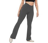 riou Pantalones Yoga Mujer Ancho 2024 Cintura Alta Elástico Casual Pantalones De Chándal Rectos Pantalones De Jazz Jogging Pantalon De Senderismo Barriga Control Talla Extra