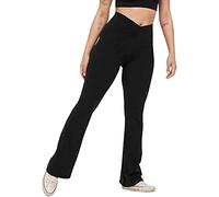 riou Pantalones Yoga Mujer Ancho 2024 Cintura Alta Elástico Casual Pantalones De Chándal Rectos Pantalones De Jazz Jogging Pantalon De Senderismo Barriga Control Talla Extra