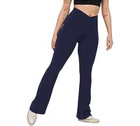 riou Pantalones Yoga Mujer Ancho 2024 Cintura Alta Elástico Casual Pantalones De Chándal Rectos Pantalones De Jazz Jogging Pantalon De Senderismo Barriga Control Talla Extra