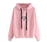 riou Sudadera con Capucha para Mujer Manga Larga Moda Pullover Calle Deporte Blusa con Estampados Hoodie con Bolsillo Chaqueta Tops Tallas Grandes