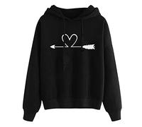 riou Sudaderas con Capucha Mujer Hoodie Casual Estampada Camisetas Chica Moda Abrigos Tallas Grandes Standard Hoodie Deportivos Pullover
