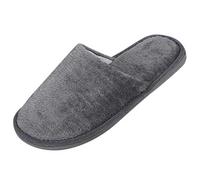 riou Zapatillas De Casa Para Mujer Hombre Original Felpa Y Suela Dura Slippers Con Forro Antideslizantes Espuma De Memoria Pantuflas Térmicos Zapatos De Casa Para Exteriores Y Interiores