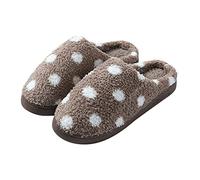 riou Zapatillas De Estar Por Casa Mujer Invierno 2023 Felpa Y Suela Dura Pantuflas Estar Antideslizantes Espuma De Memoria Pantuflas Térmicos Slippers Con Forro Talla Grande Negro Marrón