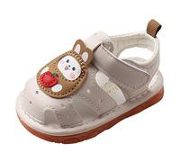 riou Zapatos Primeros Pasos bebé Infantil Lindo Dibujos Animados Sandalias Punta Abierta Zapatos de Playa Casual Bohemia Suave Fondo plano Pantuflas Infantiles Variedad Estilos