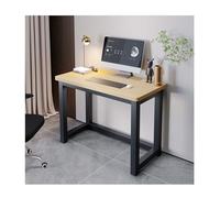 RiouPsithuric Escritorio blanco simple para computadora para oficina en casa, mesa de estudio fácil de montar, elegante banco de trabajo para trabajo remoto y juegos, 100 x 60 cm