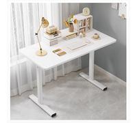 RiouPsithuric Escritorio industrial moderno para computadora, resistente mesa de oficina en casa, escritorio simple para sala de estudio, elegante estación de trabajo de nogal para laptop, 80 x 40 cm