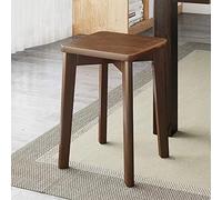 RiouPsithuric Modernos taburetes de bar con altura de mostrador de estilo rústico con cojín suave, taburete de cocina apilable de madera para bar de isla, silla de comedor sin respaldo, 12 x 12 x 18