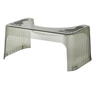 RiouPsithuric Taburete de Inodoro Grueso y Antideslizante para Adultos - Moderno Taburete de acrílico Transparente para Hacer Caca, Color Verde, para facilitar la evacuación y Mayor Comodidad.