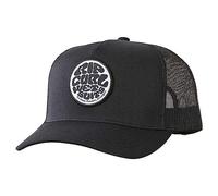 Rip Curl Mens Snapback Curve Brim Trucker Cap ~ Icono de traje de neopreno negro
