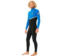 RIP CURL 2025 Hombres E-Bomb 3/2mm Zip Free Neopreno WSMYRE - Black/Blue