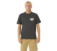 RIP CURL 2025 Hombres Escudo tee 0OAMTE - Washed Black