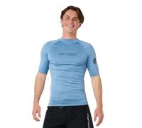 Rip Curl 2026 Hombres Dawn Patrol UPF Performance Camiseta De Manga Corta De Licra 16CMRV - Faded Denim