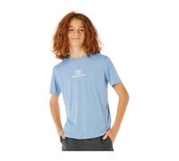 RIP CURL 2026 Juniors Icons Surflite - Chaleco de Manga Corta UPF 12ABRV - Denim desteñido, Talla Junior - 10Y