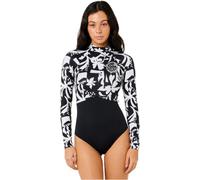Rip Curl 2026 Mujer G-Bomb 1.5mm Manga Larga Back Zip Neopreno De Primavera 13ZWSP - Black/White