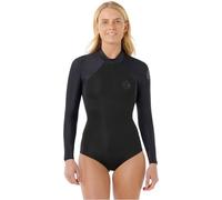 RIP CURL 2026 Mujer G-Bomb Tropical 1.5mm Manga Larga Back Zip Traje De Primavera 147WSP - Black