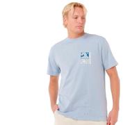 RIP CURL Aots Ty Williams Coastline Backprint - Camiseta para hombre, color azul, Azul pulverizador, L