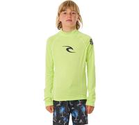 Rip Curl Brand Wave UPF 50 Long Sleeve Rashguard Camisa de protección de Sarpullido, Lima, 12 para Niños