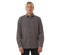 Rip Curl Camisa clásica de franela a cuadros para hombre, Púrpura, Large