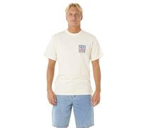 Rip Curl Camiseta de Cuello Redondo con Logotipo de Ajuste Relajado para Hombre, Bone Raw Energy Trad tee, Small