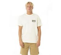 Rip Curl Camiseta de Hombre de Corte Holgado con Logotipo, Escudo óseo, S