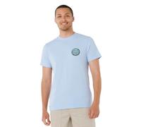 Rip Curl Camiseta gráfica de Manga Corta con Cuello Redondo para Hombre, Ajuste estándar, Blue Wind Wettie Passage Icon, Medium