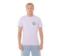 Rip Curl Camiseta gráfica de Manga Corta con Cuello Redondo para Hombre, Ajuste estándar, Iced Lavender Wettie Passage Icon, Medium