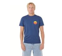 Rip Curl Camiseta gráfica de Manga Corta con Cuello Redondo para Hombre, Ajuste estándar, Icono de pasaje Wettie Azul Marino Claro, Large