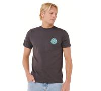 Rip Curl Camiseta gráfica de Manga Corta con Cuello Redondo para Hombre, Ajuste estándar, Phantom Wettie Passage Icon, Small