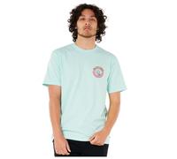 Rip Curl Camiseta para Hombre con Logotipo de Corte Relajado con Logotipo Crew, Light Aqua Shred, L
