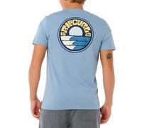 Rip Curl Camiseta T-Shirt Denim Deslavado Manga Corta - Algodón
