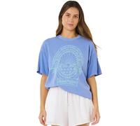 Rip Curl - Camisetas mujer - Hotel Malibu Heritage Tee Cornflower Blue para Mujer - Talla M - Azul Azul M