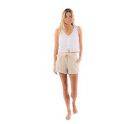 RIP CURL Casual Beach Pull-on with Drawstring & Pockets, Comfortable Summer Shorts Pantalones Cortos, Natural, S para Mujer