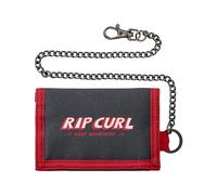 RIP CURL Chain Surf - Cartera de poliéster para hombre, color negro y rojo