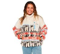 Rip Curl Chaqueta de forro polar OCEANIC Zip Thru Polar para mujer, beige, M