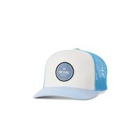 Rip Curl Curve Peak, Structured Trucker Hat, Mesh Snapback Baseball Cap for Men, Adjustable Gorro/Sombrero, Hueso/Azul 261, Talla única para Hombre