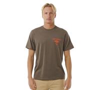 Rip Curl Fade out Icon - Camiseta de Manga Corta para Hombre, Estilo Retro con Logotipo Atrevido, Ajuste Informal y cómodo, 100% algodón, Rock, M