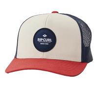 Rip Curl Gorra de béisbol ajustable para hombre, diseño de camionero, blanco-naranja, Talla única
